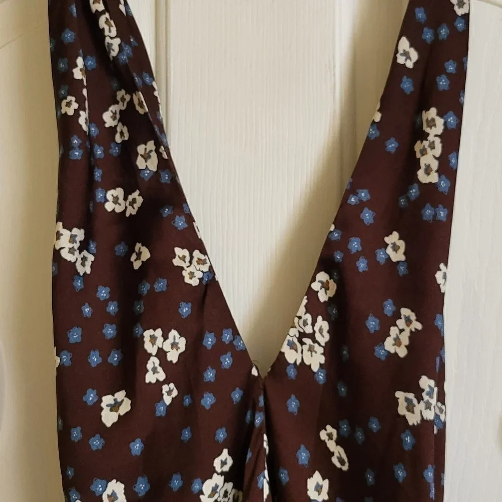 Heartloom Miyako Dress in Ganache Dark Brown floral Size Large NWT - Picture 3 of 11